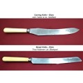 JOHN TURTON & CO CARVING KNIFE + THOS NUTBROWN LTD BREADKNIFE-  PICTURES ARE PART OF THE DESCRIPTION