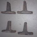 4 ANTIQUE BED POST ATTACHMENTS -See Pictures