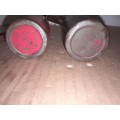 2 VINTAGE OIL CANS- PLEASE SEE PICTURES