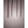 7 METAL FILES WITH PLASTIC HANDLES - PLEASE SEE PICTURES
