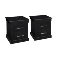Bed tables / side pedestals (black or white) price is for pair