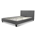 Queen / Double Size Fabric Bed Frame -Grey