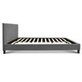 Queen / Double Size Fabric Bed Frame -Grey