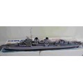 Lindberg 1/125 USS Fletcher large built model - 90cm long (for collection only)