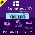 Windows 10 Professional SALE! - License Key + Download Link + Basic Instructions for 32+64 Bit