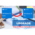 Windows 10 HOME to PRO UPGRADE - License Key + Download Link + Basic Instructions for 32+64 Bit