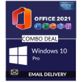 Windows 10 Pro + Office Pro 2021 COMBO DEAL! License Key + Download Link + Instructions - 32+64 Bit