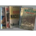 FIVE PAPERBACKS BY THE AUTHOR ALISTAIR MACLEAN