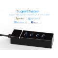 New USB 3.0 Hub 4 port  High Speed Data Cable Adapter