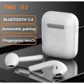 i12 Wireless Earphones. Compatible With Android, iOS, Windows and Mac OS. Bluetooth 5.0 i12 Wireless
