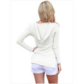 !!! NEW ARRIVAL !!! Casual Ladies` White Hoodie Top In Size S