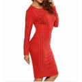 !!! NEW ARRIVED!!! BEAUTIFUL RED WARM DRESS IN SIZE S TO L