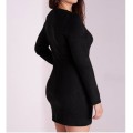 SEXY BLACK LONG SLEEVE DRESS in size 32-34