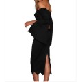 Sexy Black Shoulder Off Dress in size S to L