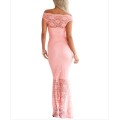 Elegant Pink Lace Dress in size M,L