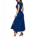 Sexy Blue A-Line Dress