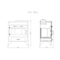 Ray Max   13-21KW  Freestanding Closed Combustion Fireplace