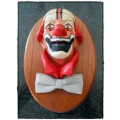 Two Clown wall hangings - second hand.
