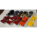 Hot Wheels Collection of 10 Cars MUSCLE CARS Similar scale Matchbox HOTWHEELS