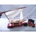 New Bright - Kenworth Challenger II - Transport Rig with boat - Battery Operated - # 2178