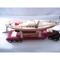 New Bright - Kenworth Challenger II - Transport Rig with boat - Battery Operated - # 2178
