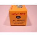 Dinky Toys - Atlas - Peugeot 404 - Empty box only -  # 553
