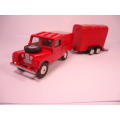 Corgi - Land Rover and Pony Trailer ( Re-Paint ) with Red and Black Trailer - #GS 2 A1