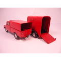 Corgi - Land Rover and Pony Trailer ( Re-Paint ) with Red and Black Trailer - #GS 2 A1