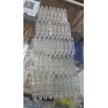 Collectable Small Glass Bottles - Hexagonal bullet-shaped