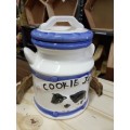 Ceramic Cookie Jar - Milk Can