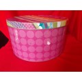 Collectible Tin - Large Round Cake tin with Dots