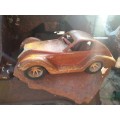 Hand carved Wooden Car - Classic Coupe