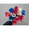 Artificial Rose Bud - Pink/White