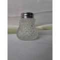 Diamond Cut Glass Salt/Pepper Shaker
