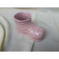 Ceramic Light Pink Shoe Ornament