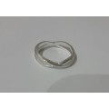 Silver Criss-Cross Fashion Ring