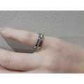 Diamante Fashion Ring - Silver