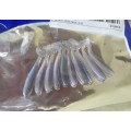 Burle Mini Soft Plastic Fishing Lures 10pc Pearlescent