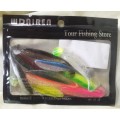 WD Airen Soft Plastic Fishing Lures 10pc Dual Colour Mixed