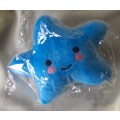 Plush Squeaky Toy Star Assorted Colours