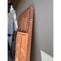 8 Panel wooden door with frame