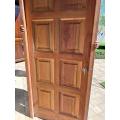 8 Panel wooden door with frame