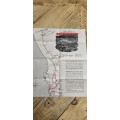 Map to the Namaqualand Wild Flowers. CALTEX/ PROTEX/ MARFAK