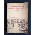 Working Papers in Southern African Studies Vol.2 - Edited by P. Bonner