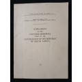 Supplement to The Counter-Memorial Filed by the Government of The Republic of South Africa