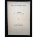 The `Suspended` Bill Another New Court of Law by The Hon R Feetham