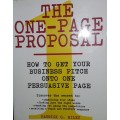 The One-Page Proposal - Patrick G Riley