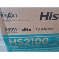 Hisense 240W Soundbar HS2100 The Beast