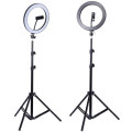 2-in-1 180° Rotatable 3-Mode LED Ring Light and Adjustable Tripod Stand - 26cm