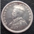 1912 INDIA 2 ANNNAS  SILVER COIN - BOMBAY MINT